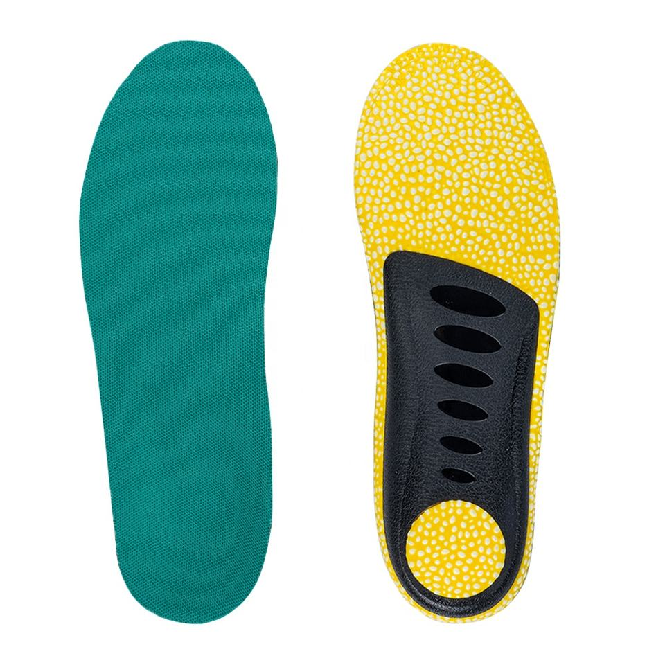 Arch Support PU Foam E-TPU Comfortable Boost Insole Shock Absorption Sports Shoe Pads Shock Absorption Popcorn Insoles
