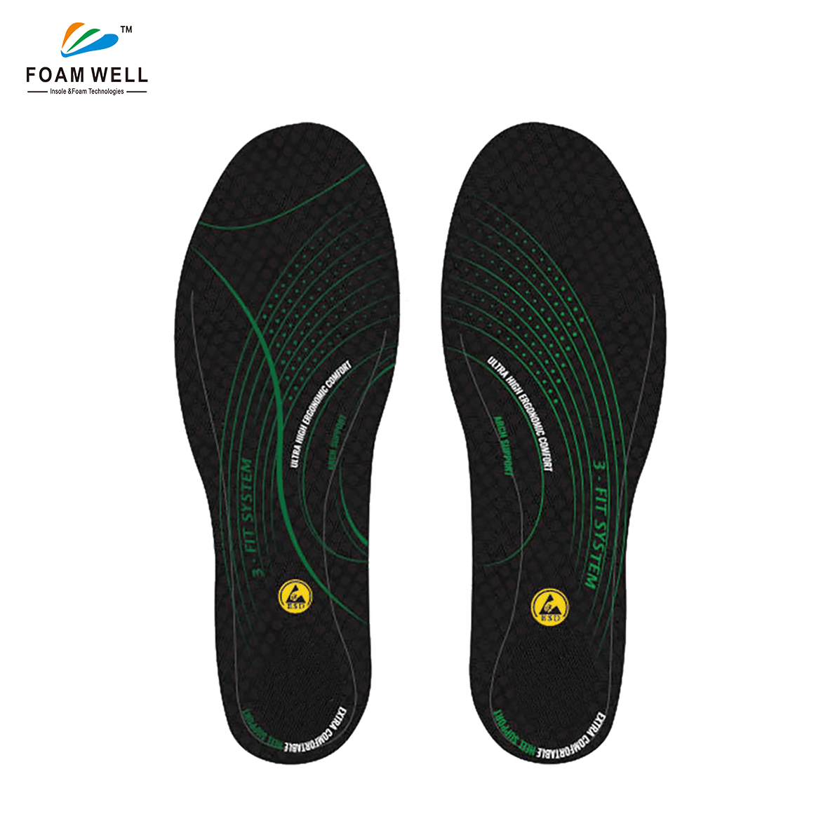 GRS Recycled Foam Antistatic Insole