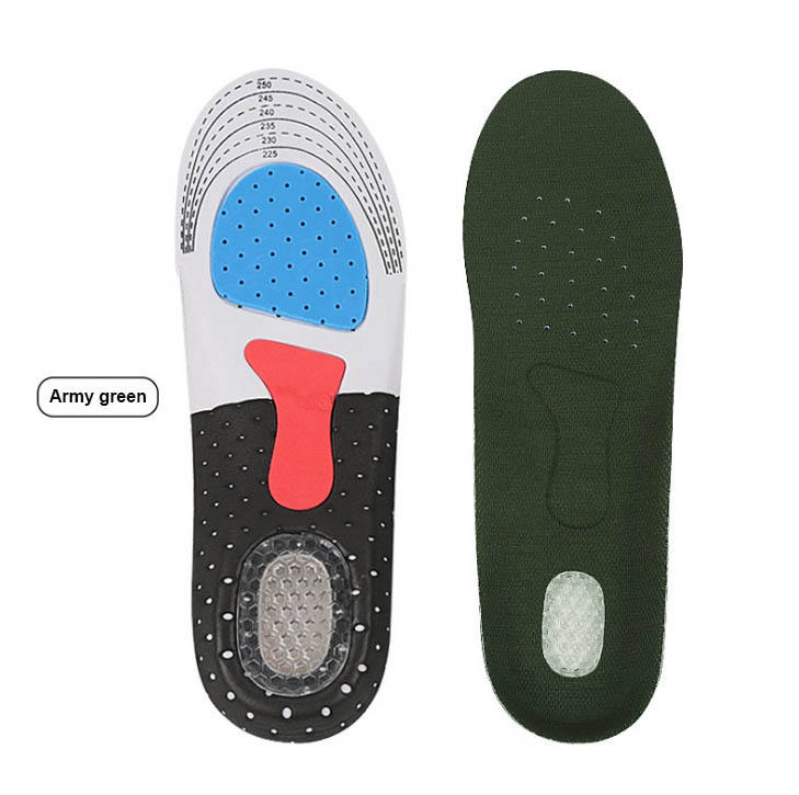 Sports Silicone Gel Insoles Arch Support Orthopedic Plantar Fascists Running Insole